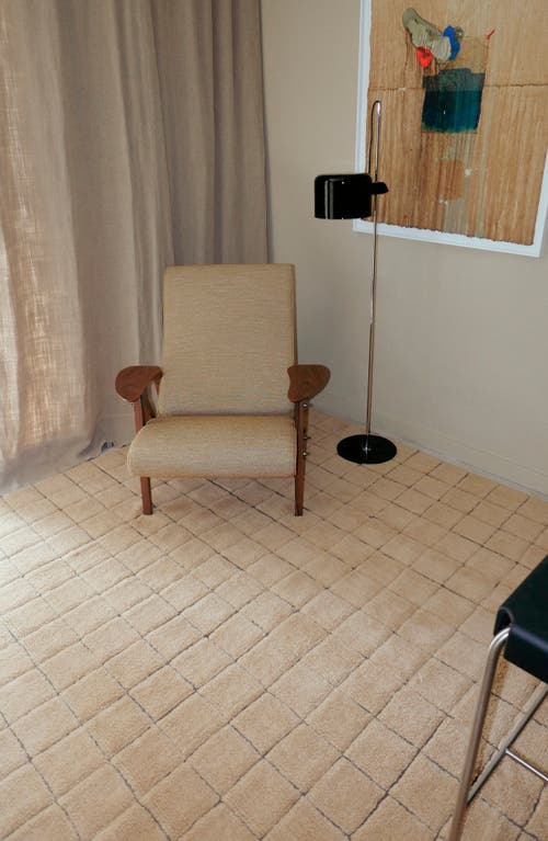 Lorena Canals Woolablemosaic Washable Wool Rug In Brown