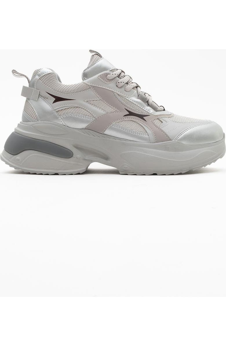 Prologue Shoes Marron Sport Sneakers, Alternate, color, Silver Faux Leather