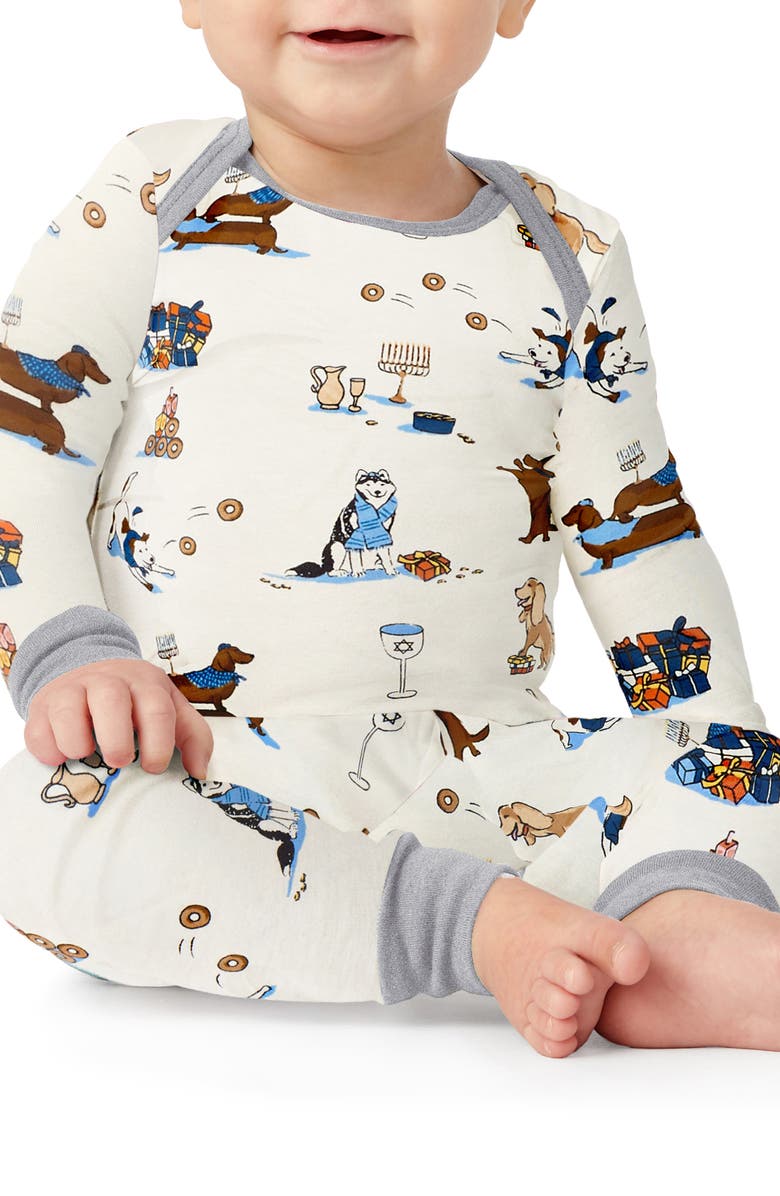 BedHead Pajamas Holiday Print Fitted Pajamas, Alternate, color, 