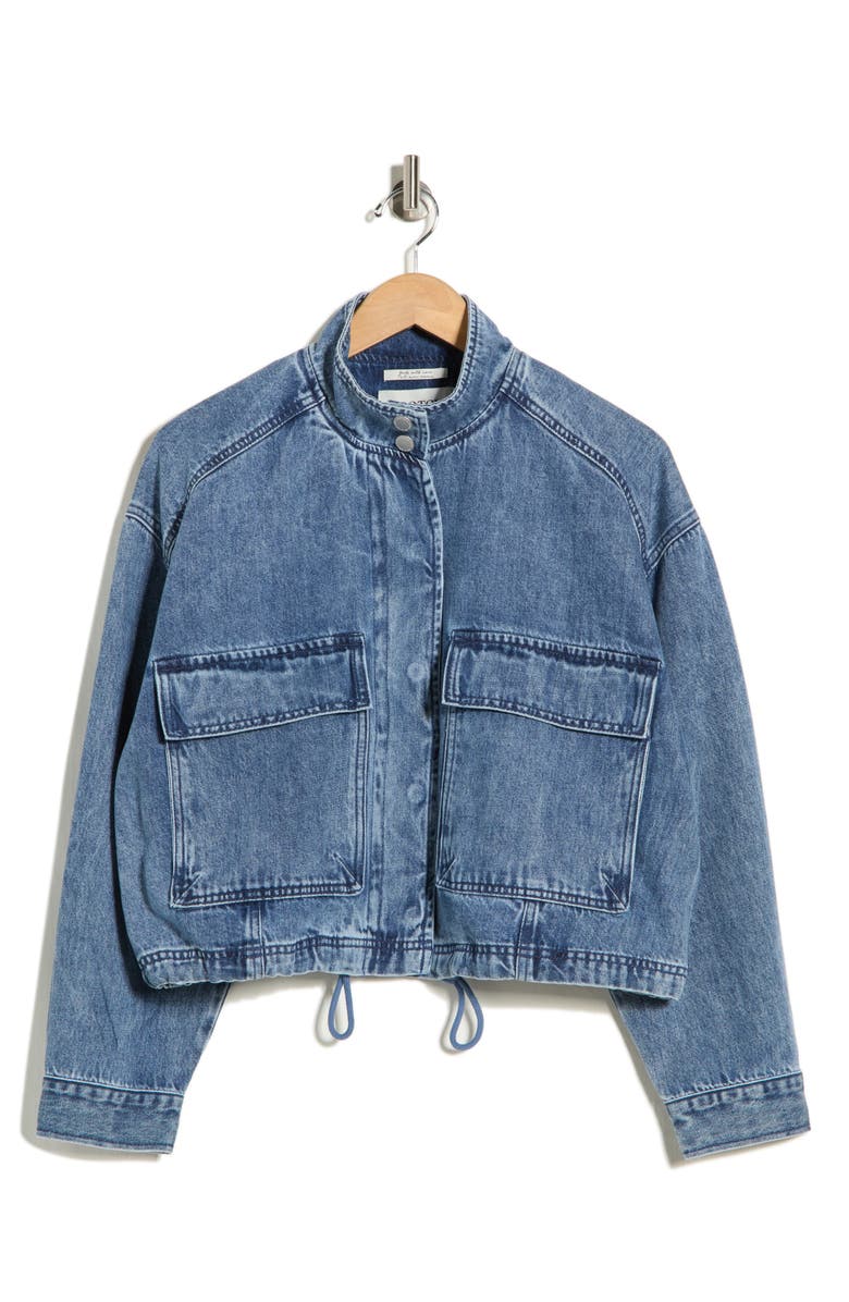 Scotch & Soda Cropped Utility Jacket, Main, color, Flatiron