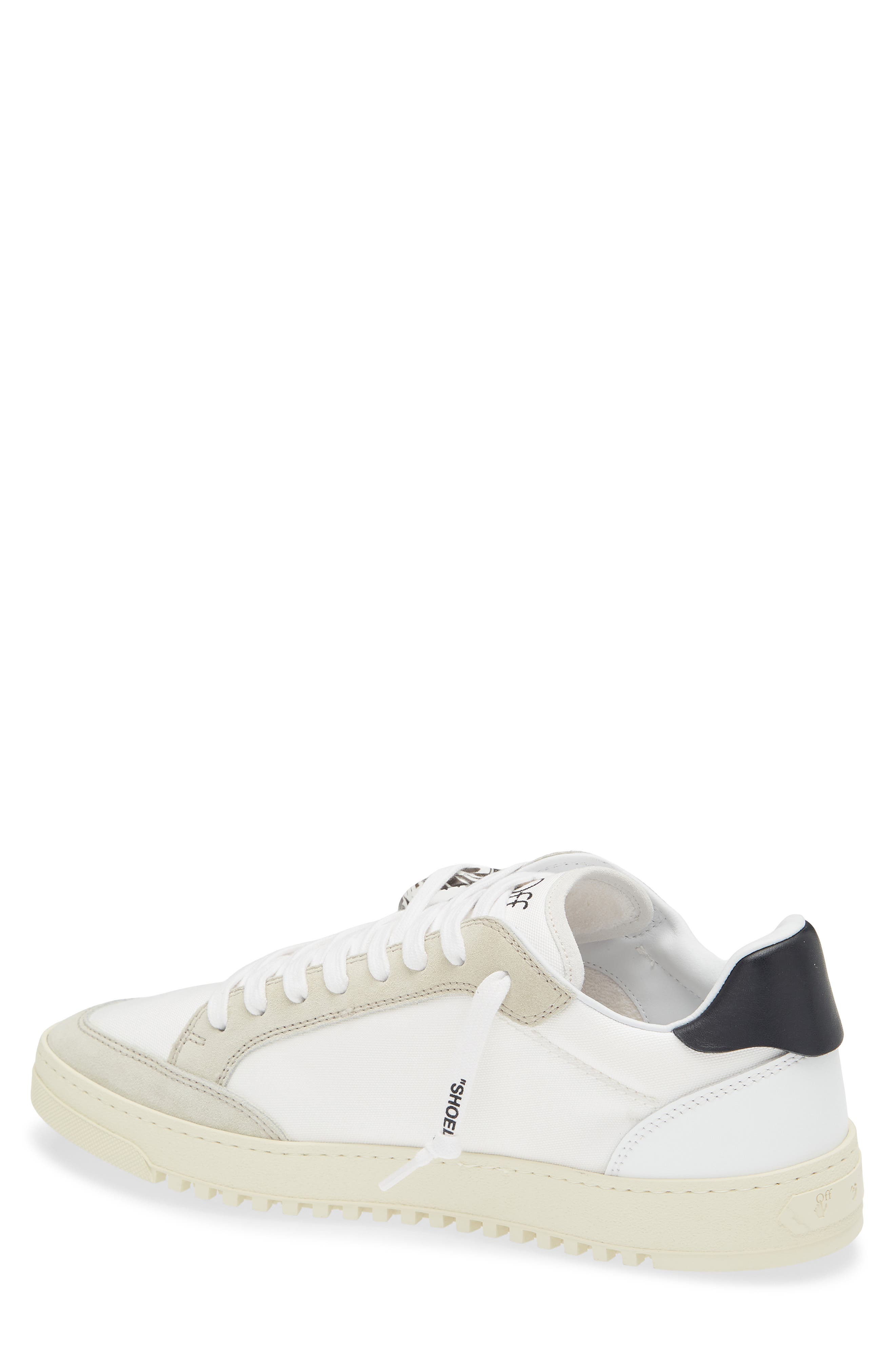 Off-White Vulcanized 5.0 Low Top Sneaker, Alternate, color, White Black