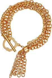 True Religion Multi chain toggle bracelet