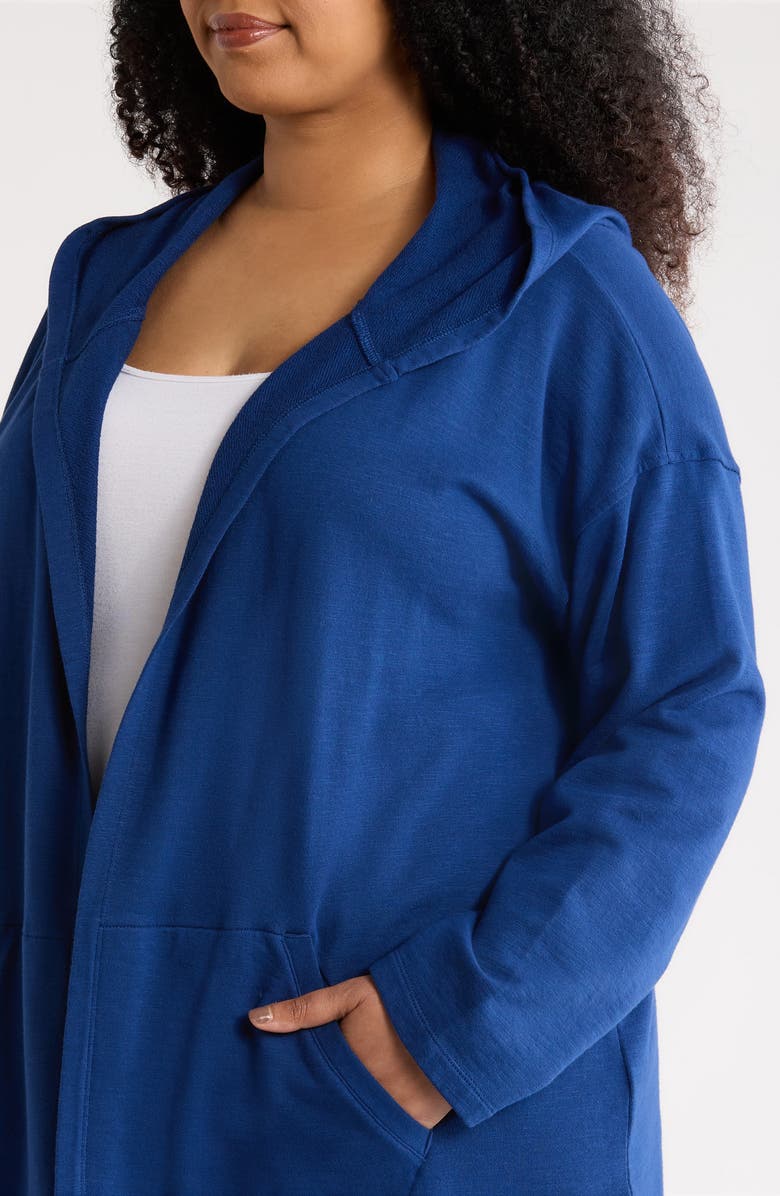 Eileen Fisher Organic Cotton Hooded Jacket, Alternate, color, Deep Dive