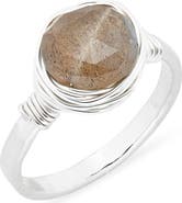 Nashelle Semiprecious Stone Wire-Wrapped Ring