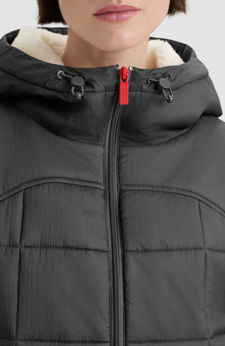 Hunter Camille Crinkle Puffer Jacket, Alternate, color, Black