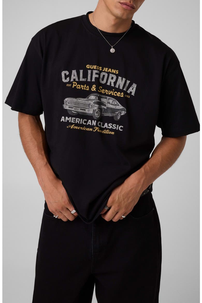 Auto Graphic Oversized T-Shirt, Main, color, JBLACK-BLACK
