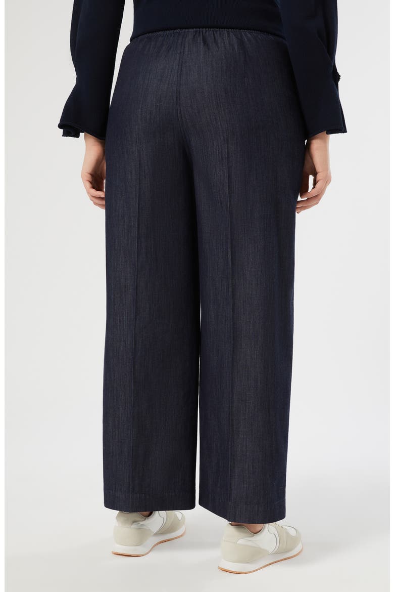 Voyage Collection Wide Leg Drawstring Jeans, Alternate, color, BLUE JEANS