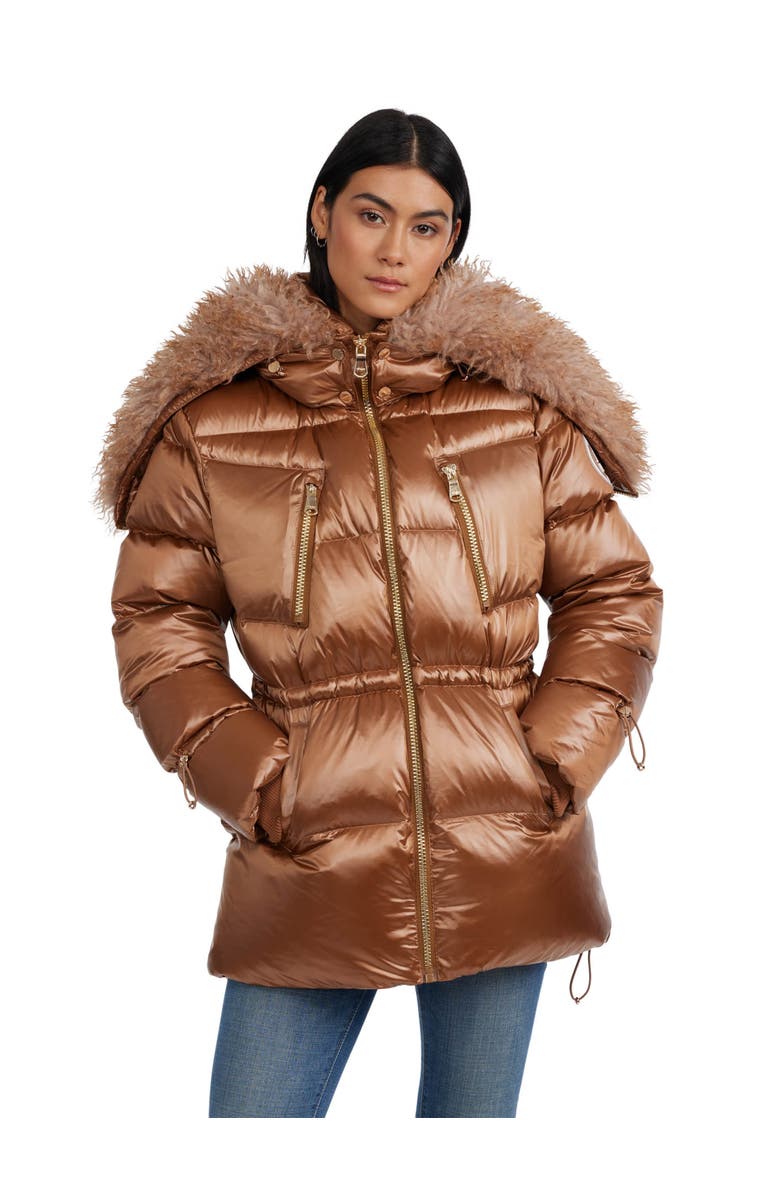 Pajar Electra Mid Puffer with Detachable shearling Lined Split