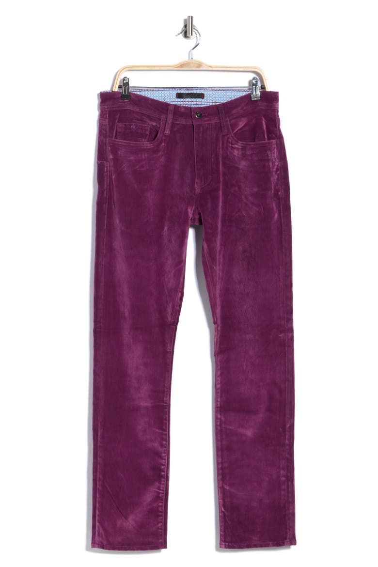 Celestial Velvet Straight Leg Jeans, Alternate, color, BERRY