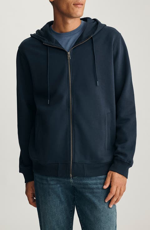 Relaxed Fit Cotton Zip Hoodie