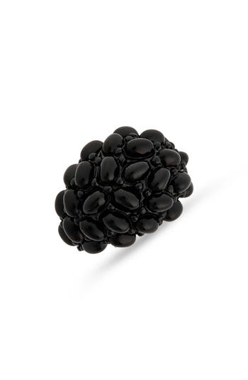 Cz By Kenneth Jay Lane Cabs Ring In Black
