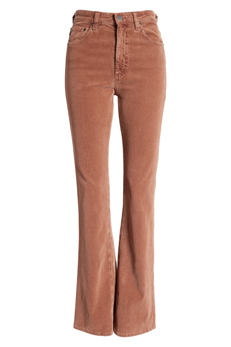 Alexxis High Waist Bootcut Pants, Alternate, color, SULFUR DARK WAL