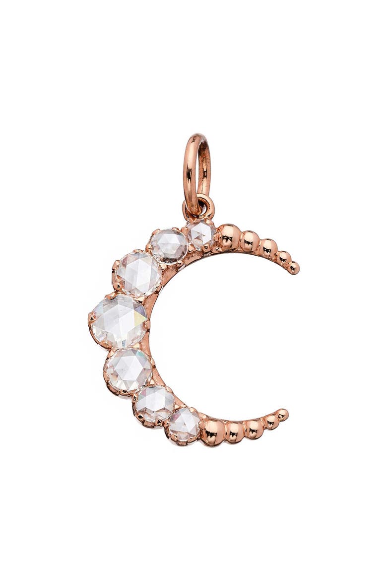 Large Crescent Pendant, Main, color, 18K RG