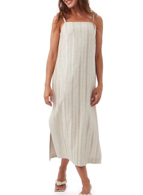 Sequin Striped Marita 3 Midi Shift Dress