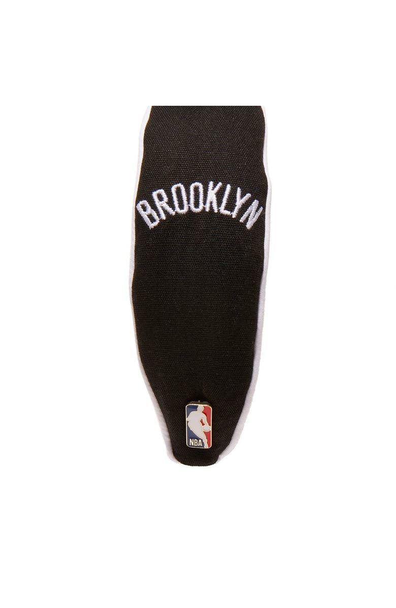 Lele Sadoughi NBA Brooklyn Nets Embroidered Headband, Alternate, color, 