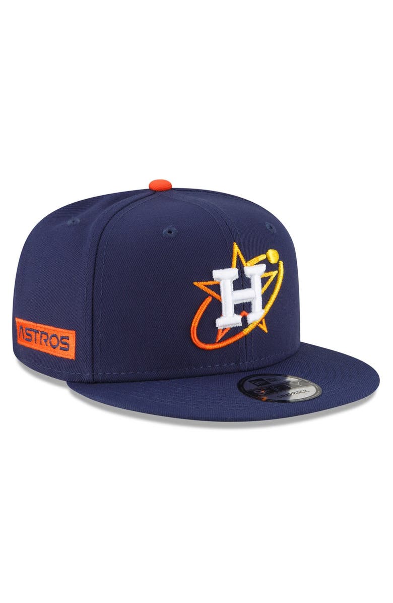 New Era Men's New Era Navy Houston Astros 2022 City Connect 9FIFTY Snapback Adjustable Hat, Main, color, 