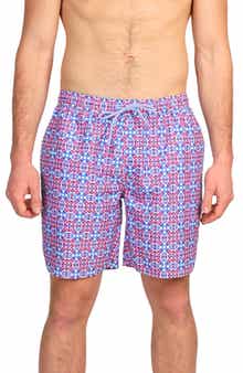 TailorByrd Kaleidoscope Print Swim Trunks