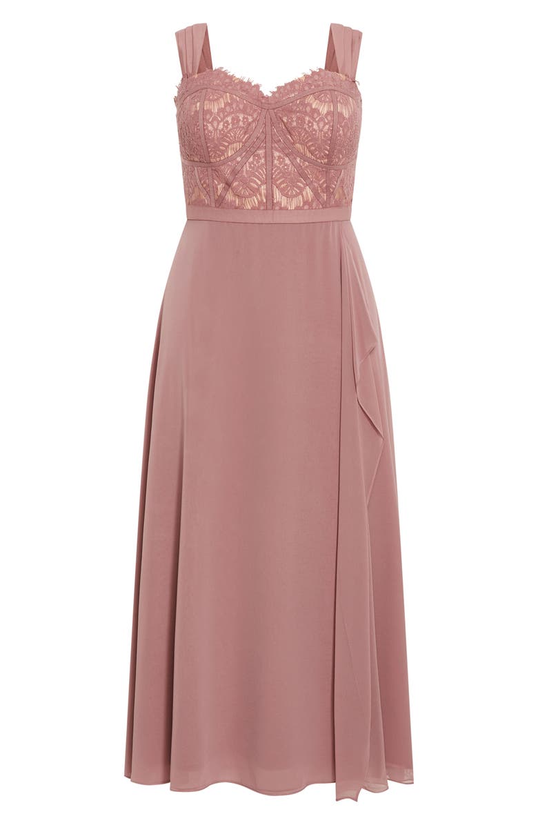 City Chic Sweet Evie Dress, Alternate, color, Antique Rose