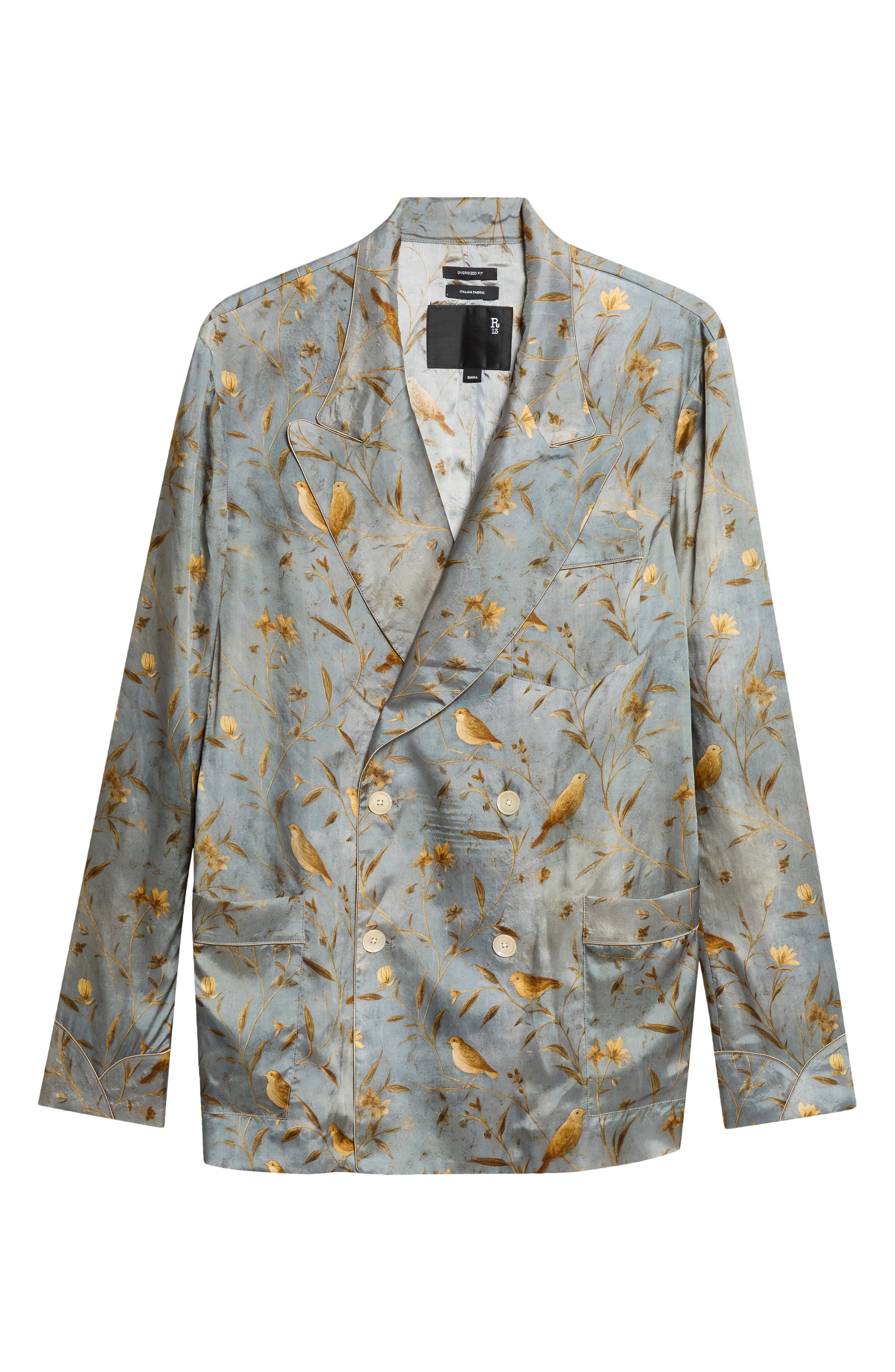 selected GOLD BIRD ON BLUE