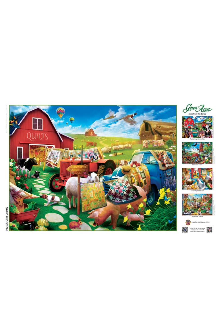 Quilt Country 300 Piece Jigsaw Puzzle, Alternate, color, Multicolor