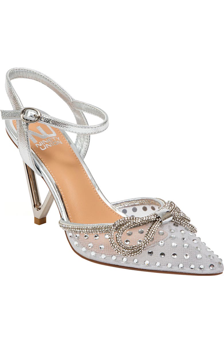NINETY UNION Gloria Embellished Pump, Main, color, Silver