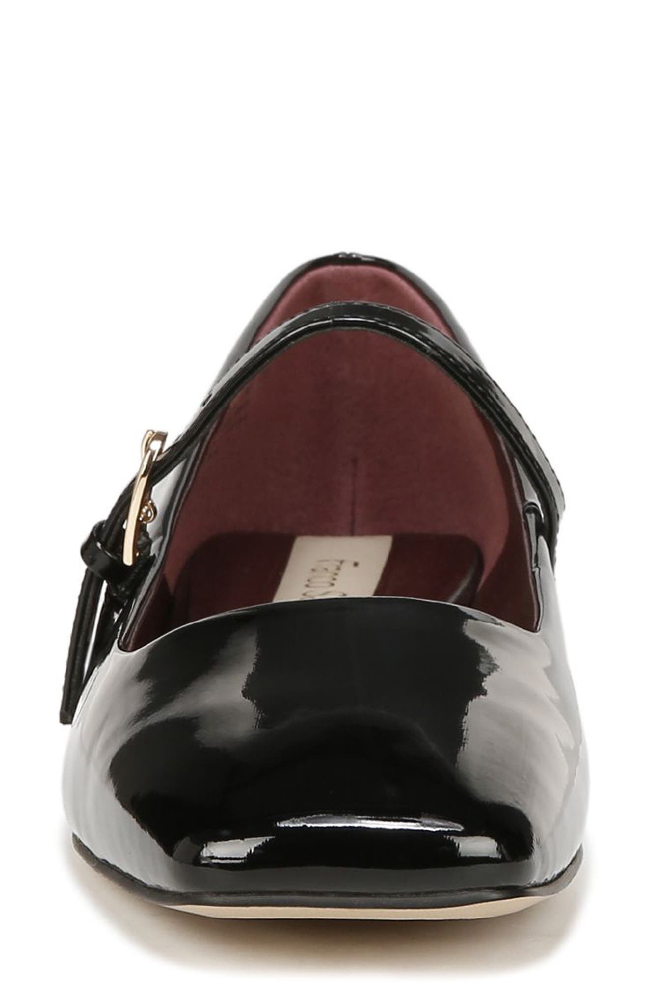 Franco Sarto Tinsley Square Toe Mary Jane Flat, Alternate, color, Black
