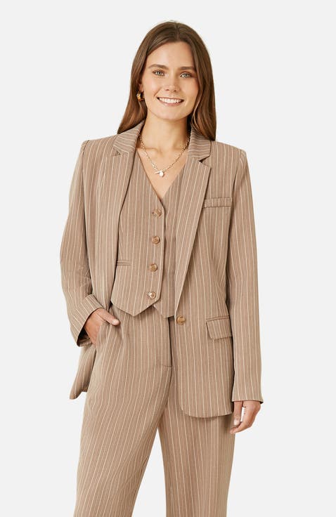 Pinstripe Blazer