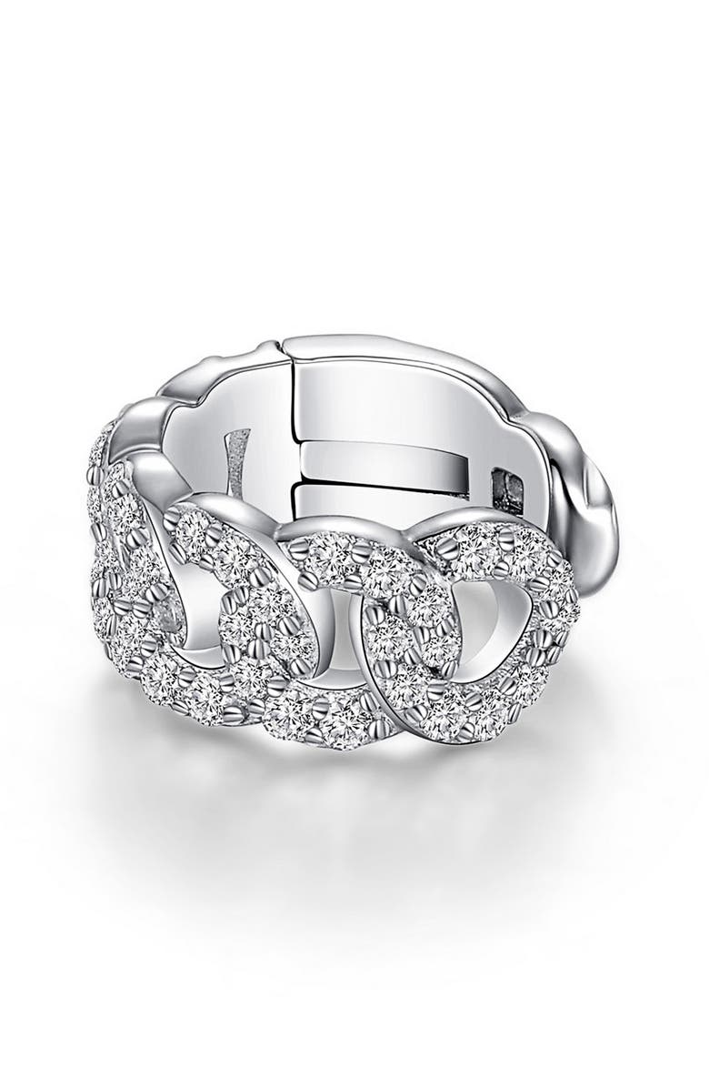 Lafonn Simulated Diamond Ear Cuff, Main, color, 