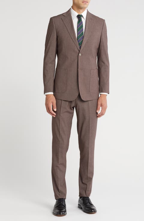 Two-Button Flat Front Suit