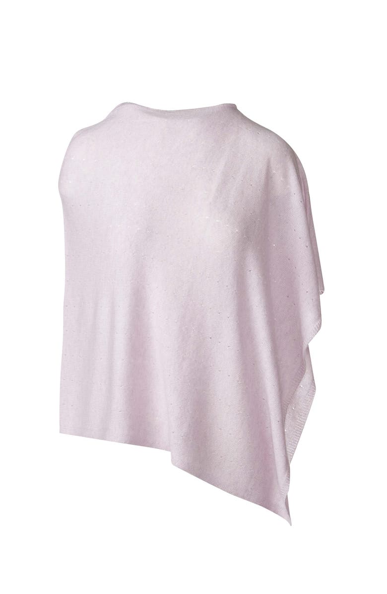 Kinross Cashmere Featherweight Poncho, Main, color, Orchid