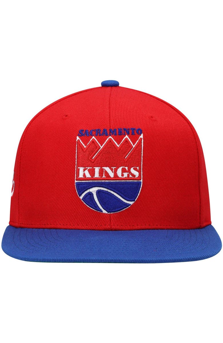 Mitchell & Ness Men's Mitchell & Ness Red/Royal Sacramento Kings Hardwood Classics Snapback Hat, Alternate, color, Red