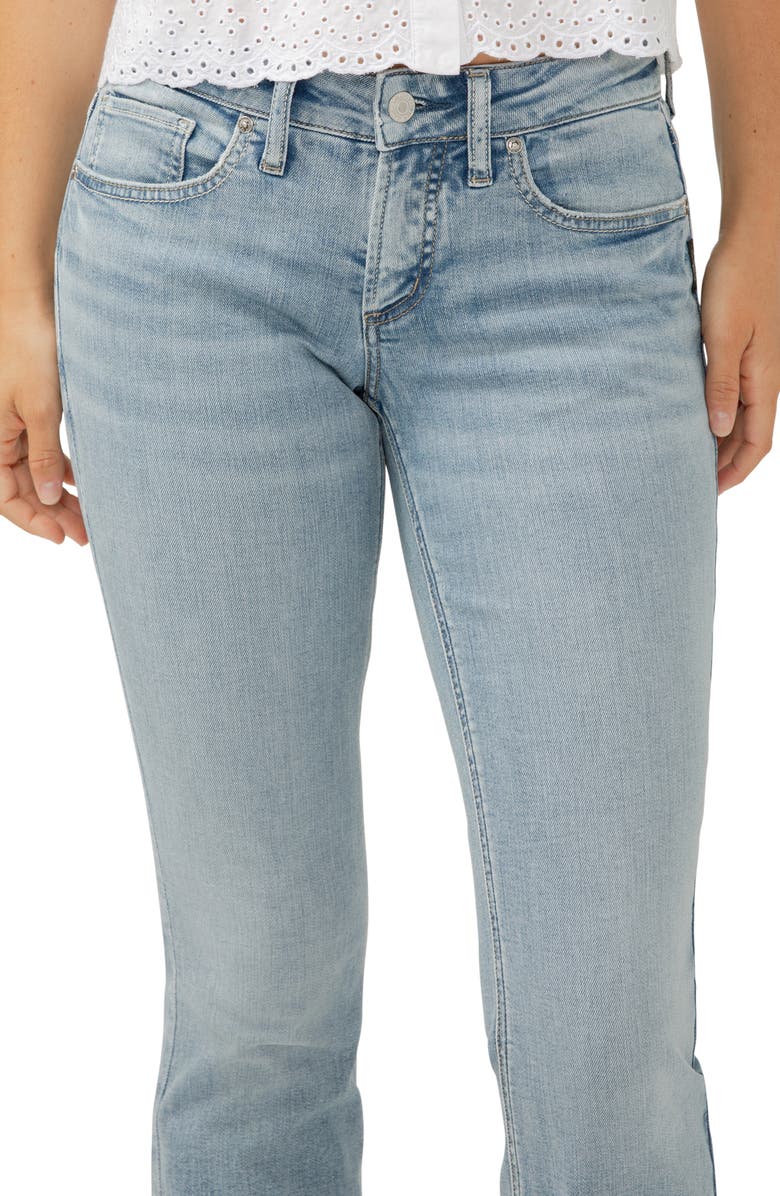 Silver Jeans Co. Britt Curvy Low Rise Slim Bootcut Jeans, Alternate, color, Indigo