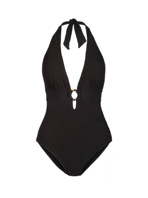 Gabrielle Ring Halter One-Piece Swimsuit