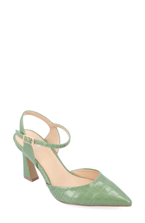 Nixey Croc Embossed Pump (Women)