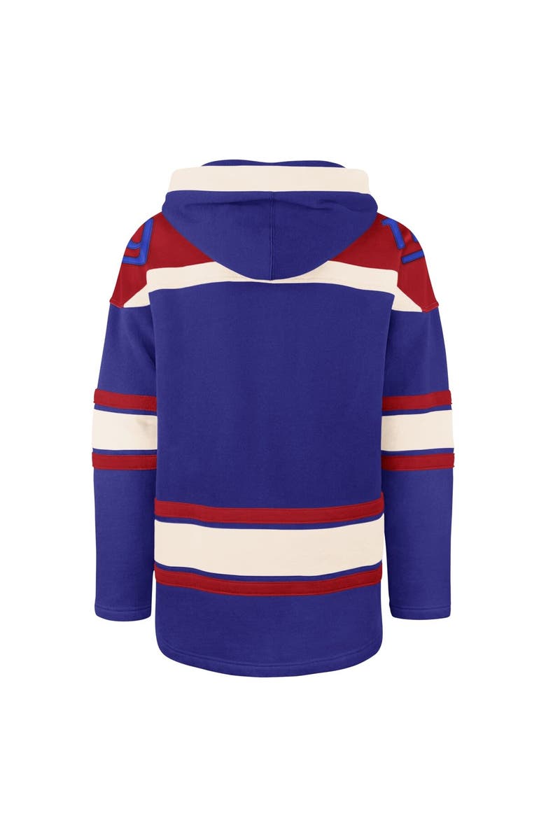 '47 Men's '47 Royal New York Giants Big & Tall Superior Lacer Pullover Hoodie, Alternate, color, 