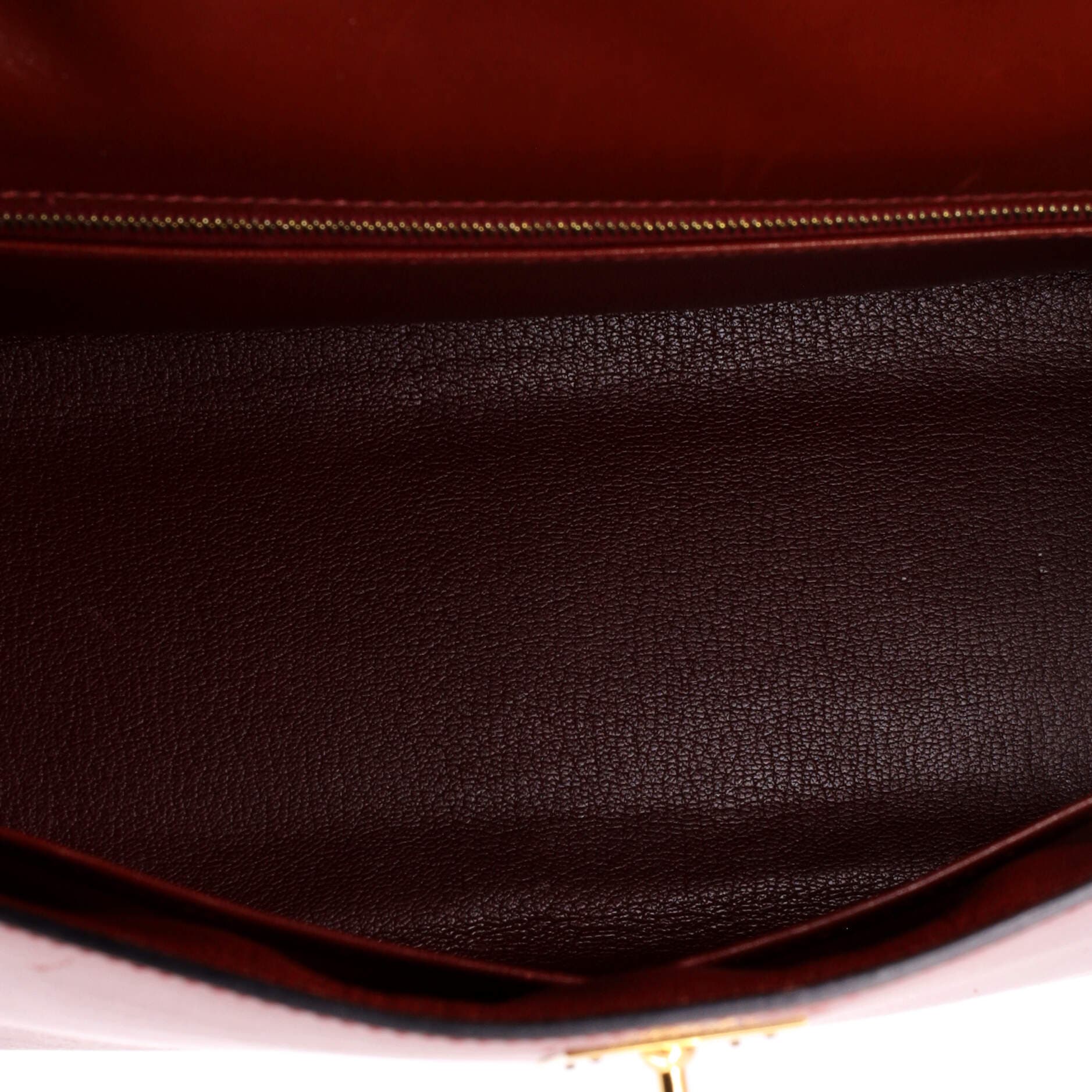 Pre-Owned Hermes Kelly Handbag Red Box Calf with Gold Hardware 32, Alternate, color, Rouge H