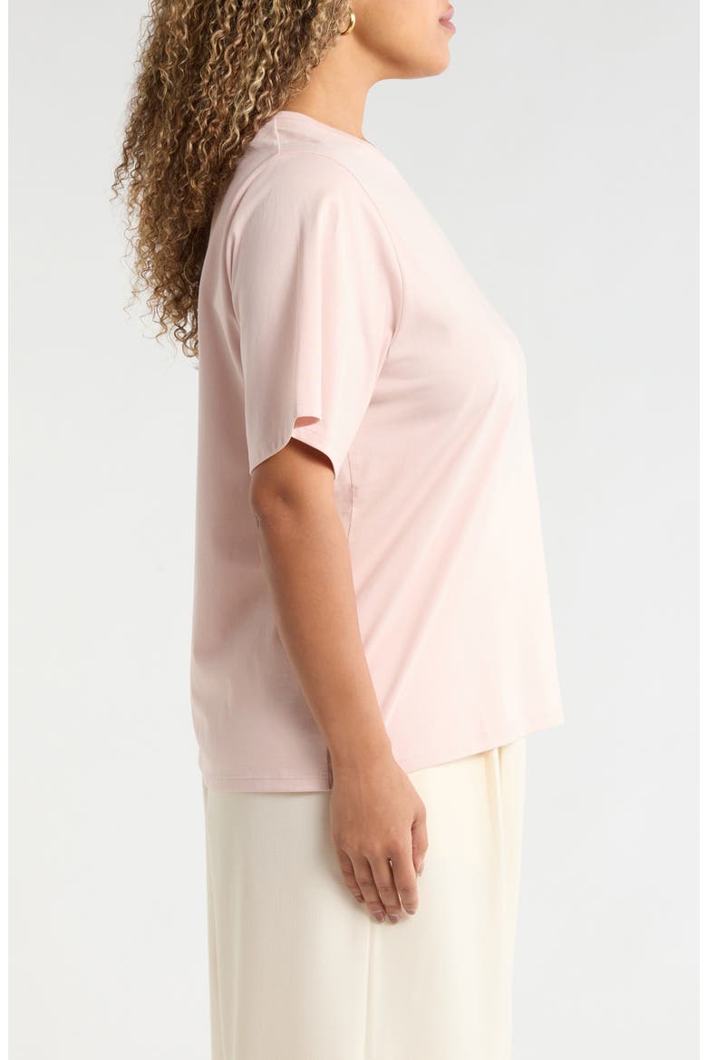 Relaxed Fit Pima Cotton Crewneck T-Shirt, Alternate, color, PINK SEPIA
