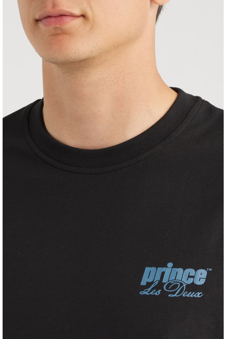 x Prince Organic Cotton Graphic T-Shirt, Alternate, color, BLACK