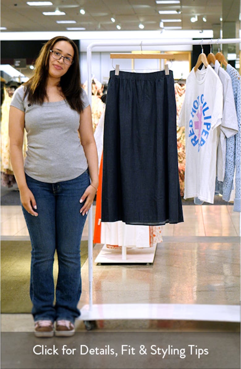 Organic Cotton Denim Skirt, sales video thumbnail