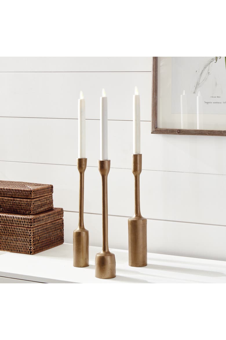 Inge Taper Holders Set Of 3, Alternate, color, Brown