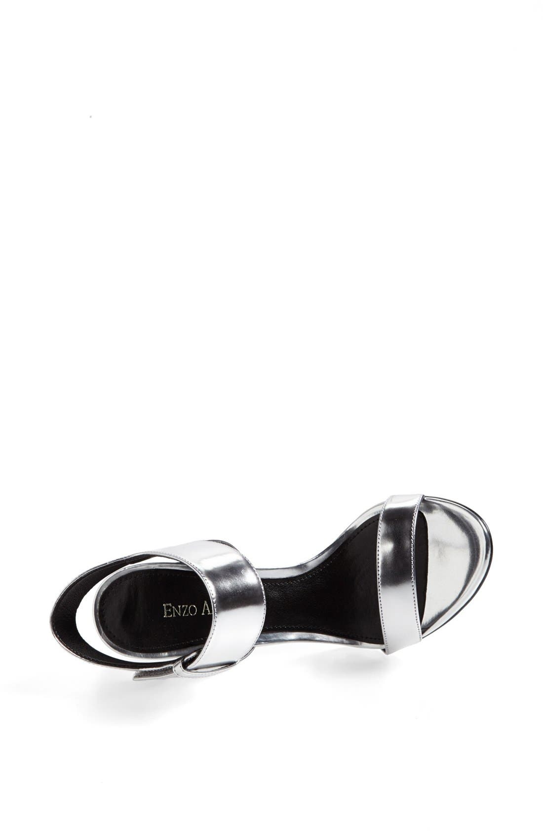 Enzo Angiolini 'Brodee' Metallic Leather Sandal, Alternate, color, 