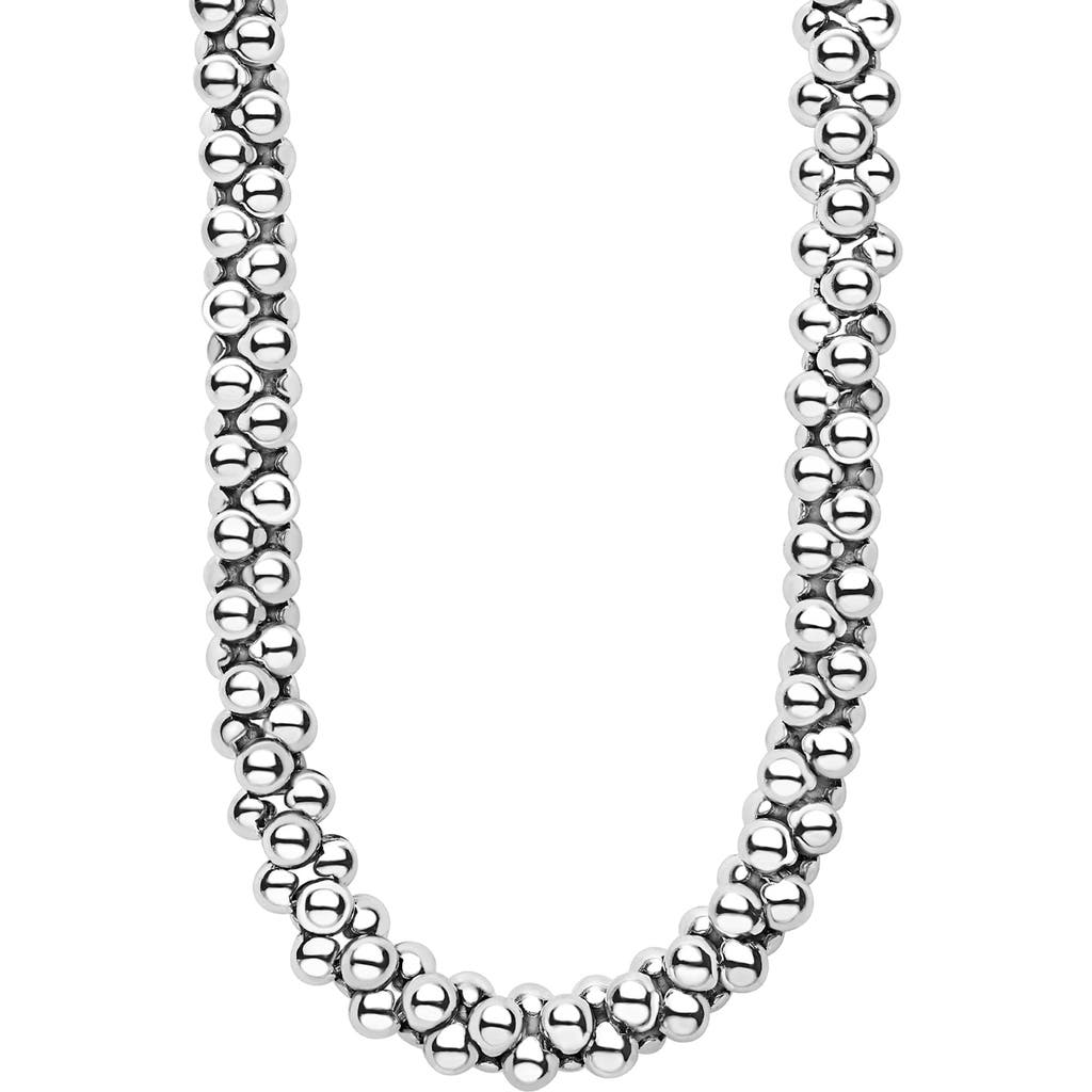 Lagos Caviar Bubbly Beaded Necklace In Metallic