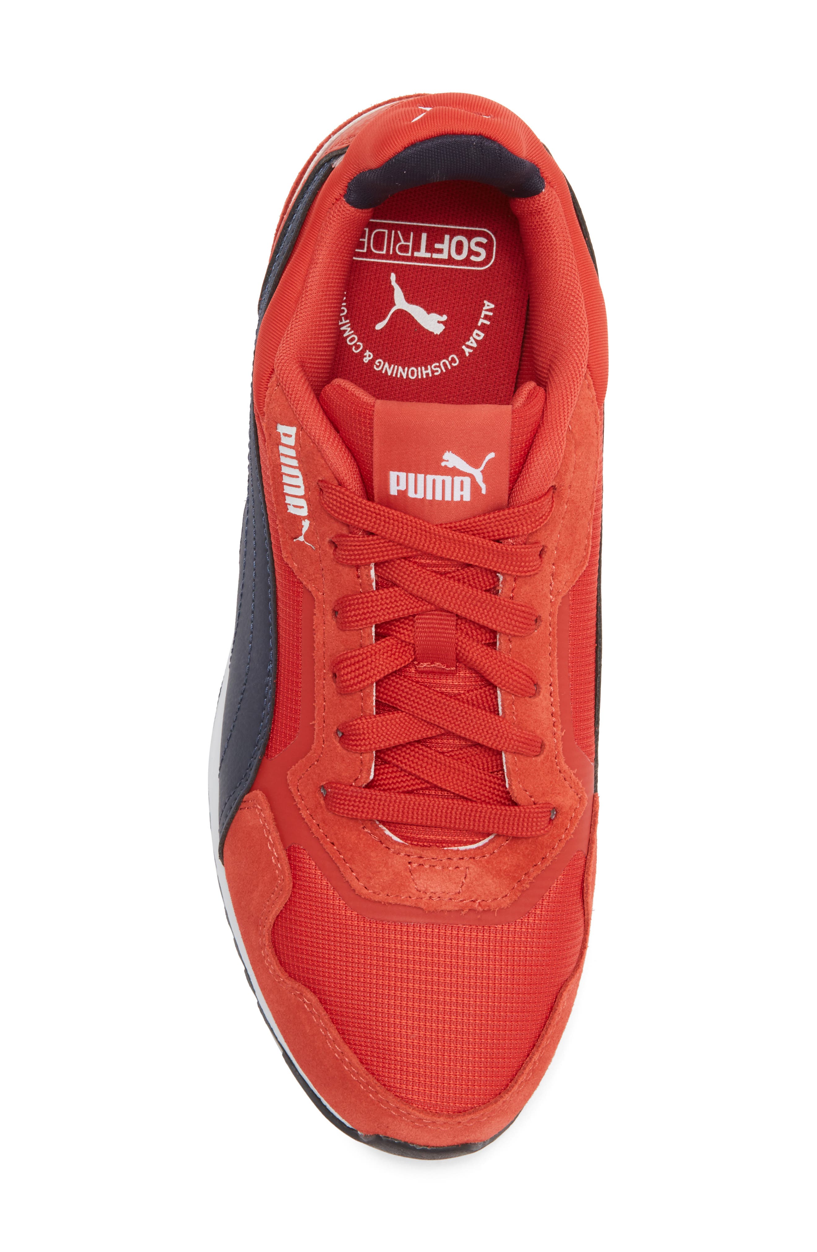 PUMA Softride ST Miler Sneaker, Alternate, color, Candy Apple/ New Navy/ White