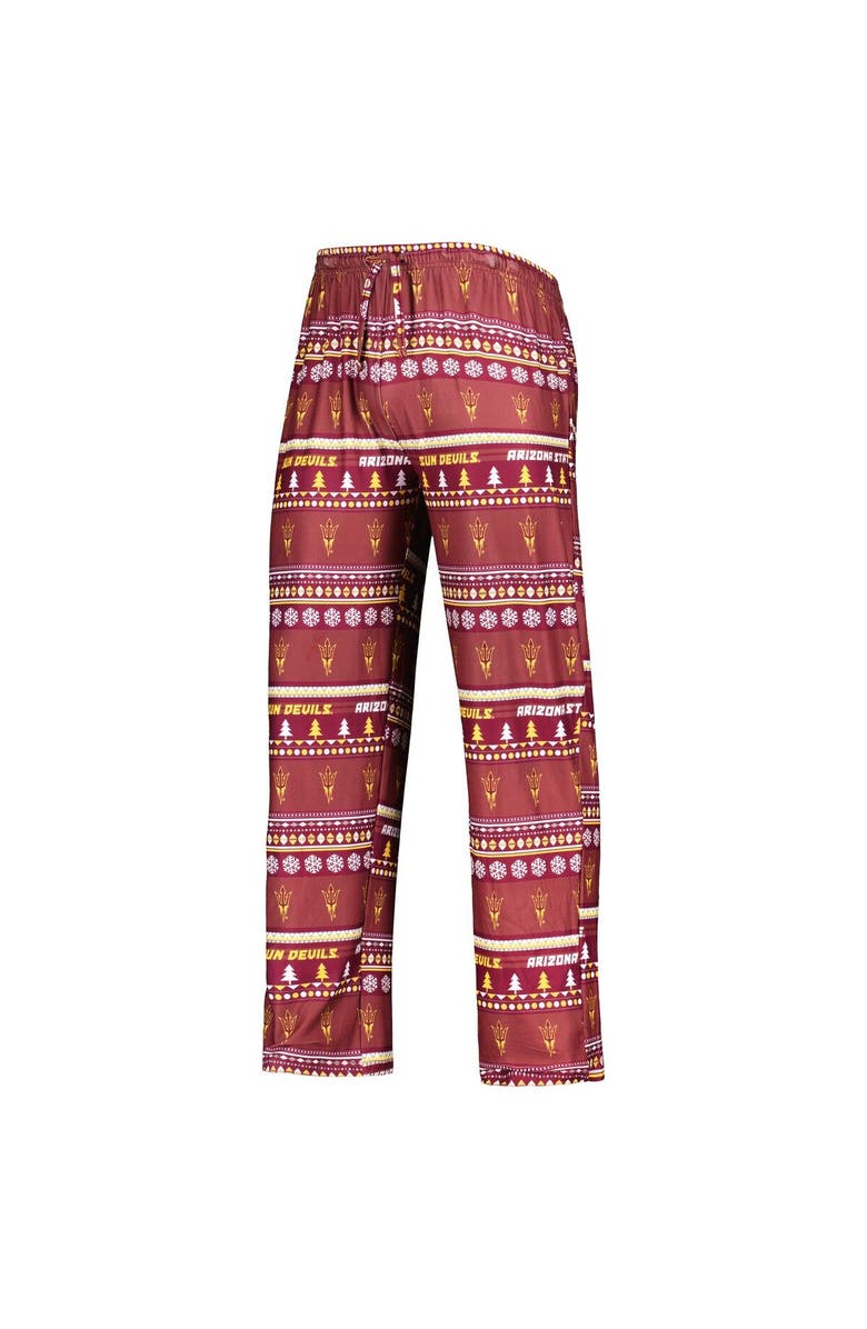 CONCEPTS SPORT Men's Concepts Sport Maroon Arizona State Sun Devils Swivel Long Sleeve T-Shirt & Pants Sleep Set, Alternate, color, Maroon