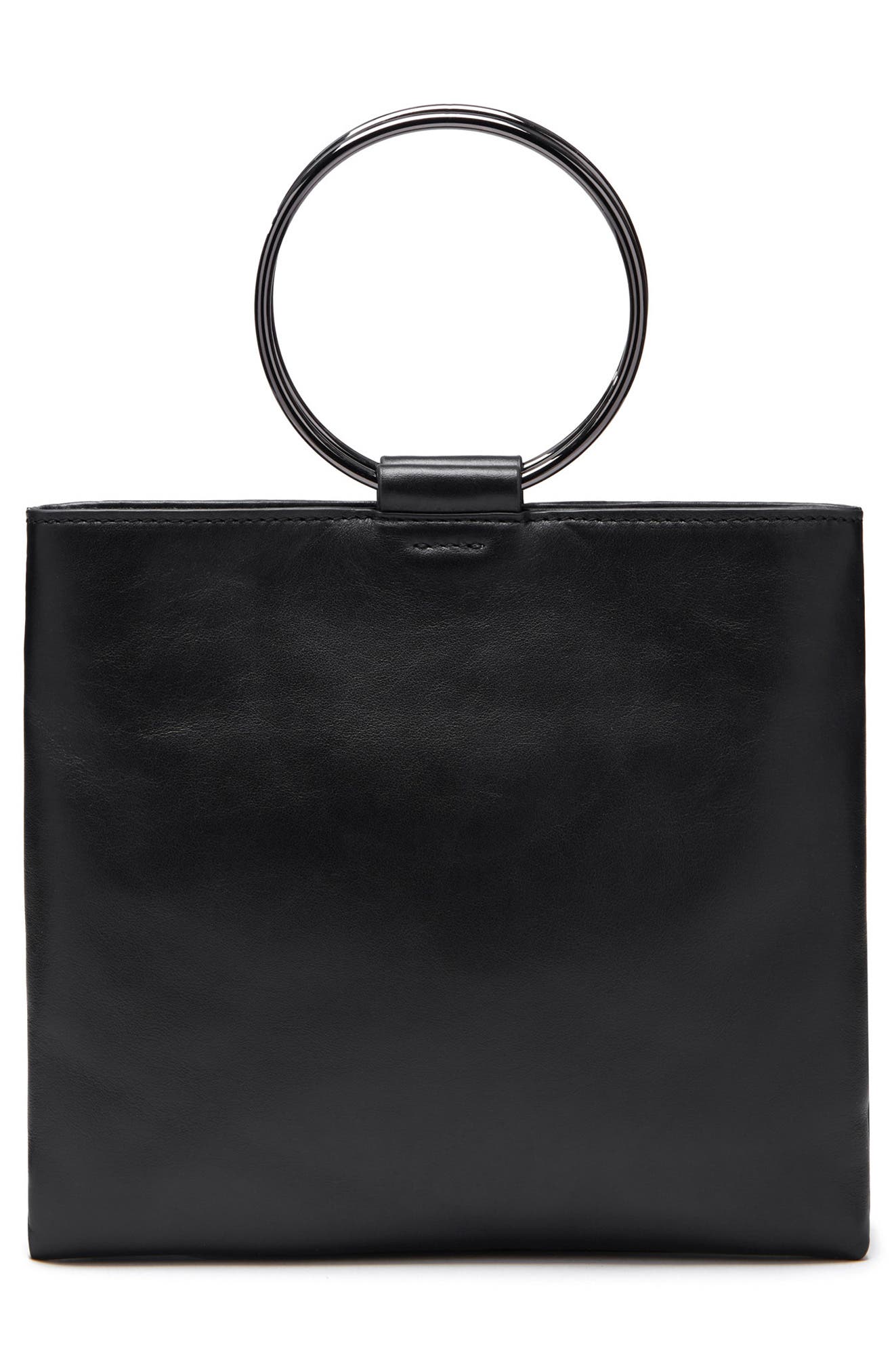 Thacker Le Pouch Leather Ring Handle Crossbody Bag, Alternate, color, 