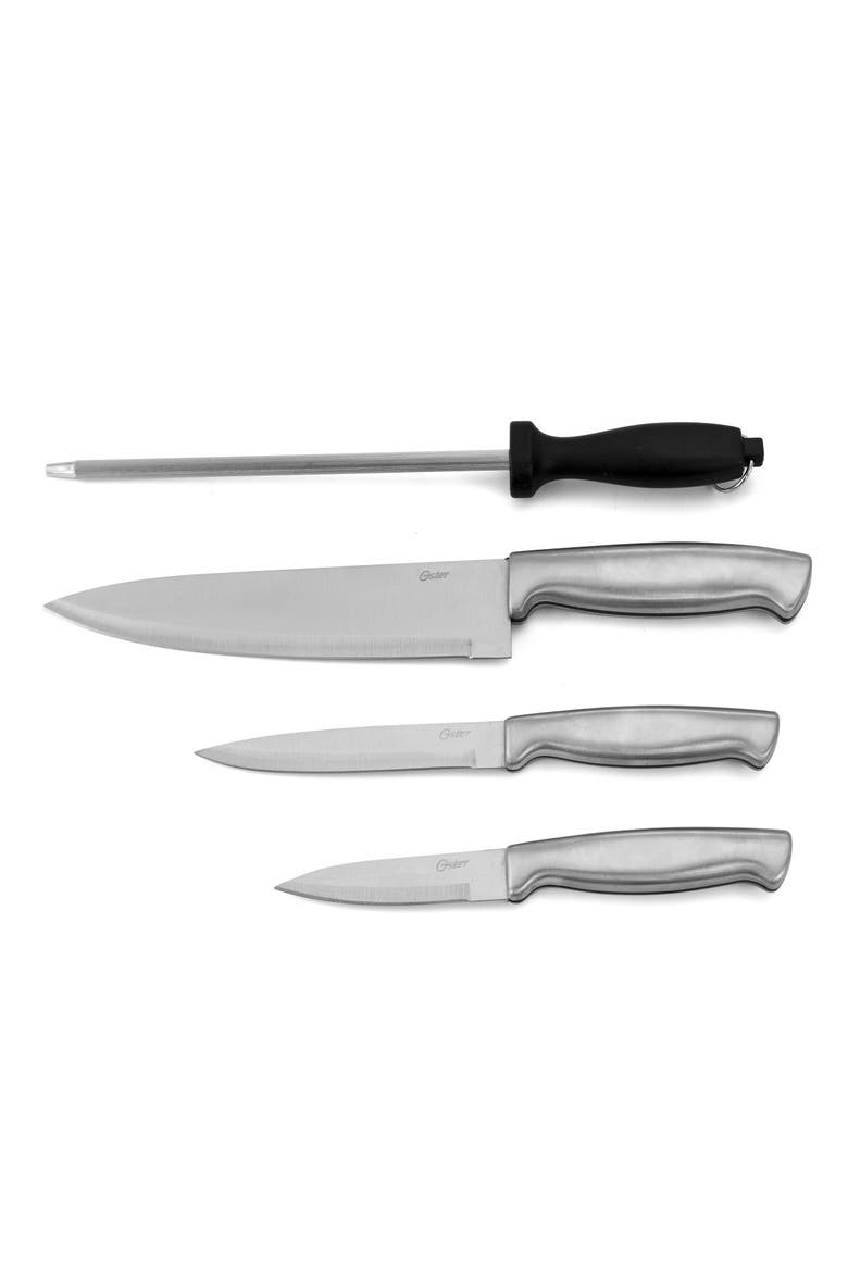 Baldwyn 4 Piece Stainless Steel Cutlery Knife Set, Alternate, color, Silver