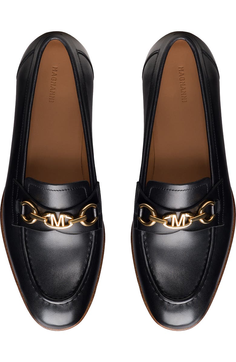 Magnanni Sevilla Bit Loafer, Alternate, color, Black