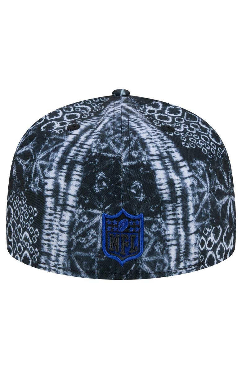 New Era Men's New Era Black New York Giants Shibori 59FIFTY Fitted Hat, Alternate, color, 