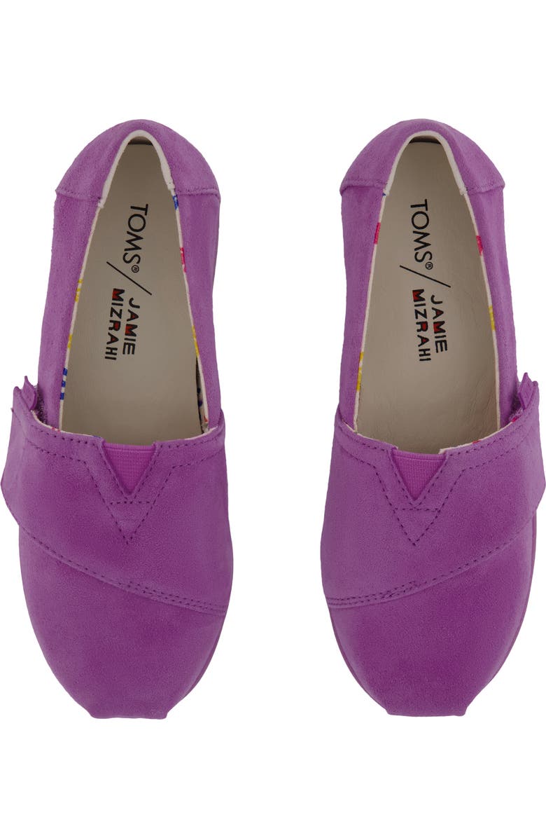 TOMS x Jamie Mizrahi Kids' Alp FWD Water Repellent Suede Slip-On Espadrille, Alternate, color,