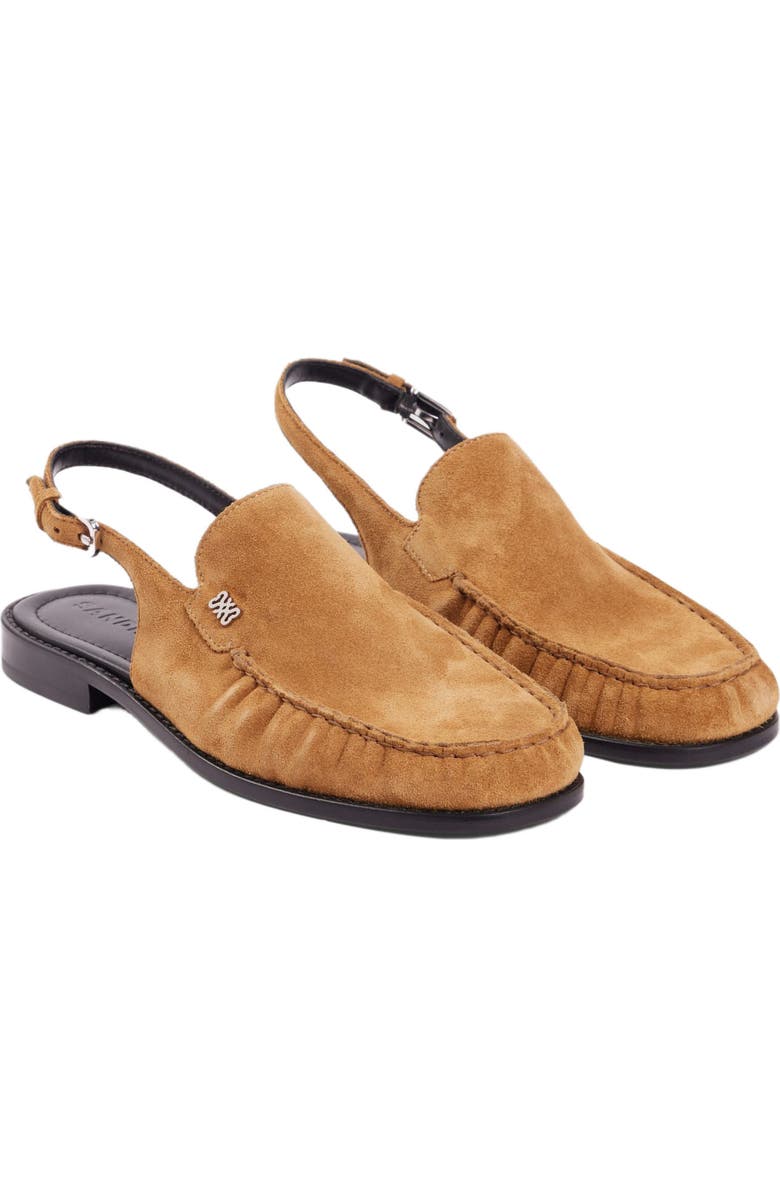 SANDRO Suede loafers, Alternate, color, Beige
